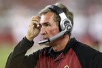 GLENDALE, AZ - SEPTEMBER 02:  Head coach Mike Shanahan of the Washington Redskins scratches his head as he walks the sidelines during preseason NFL game against the Arizona Cardinals at the University of Phoenix Stadium on September 2, 2010 in Glendale, Arizona.  (Photo by Christian Petersen/Getty Images)
