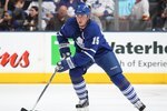 TORONTO, ON - APRIL 3:  Tomas Kaberle #15 of the Toronto Maple Leafs skates with the puck in a game against the Boston Bruins on April 3, 2010 at the Air Canada Centre in Toronto, Ontario. The Bruins defeated the Leafs 2-1 in overtime. (Photo by Claus Andersen/Getty Images)