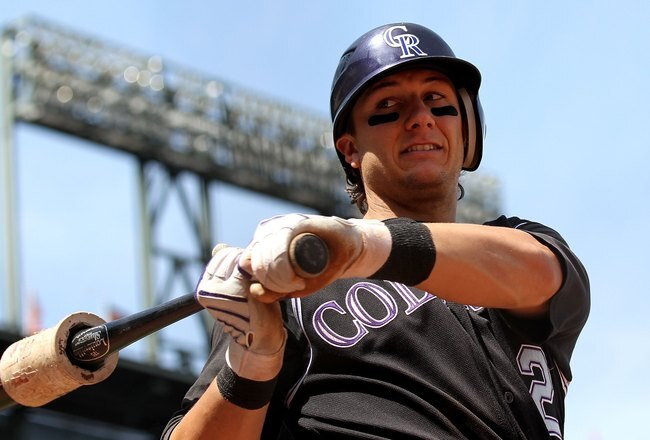 SAN FRANCISCO - MAY 31:  Troy Tulowitzki #2 of the Colorado Rockies prepares to bat against the San Francisco Giants during an MLB game at AT&T Park on May 31, 2010 in San Francisco, California.  (Photo by Jed Jacobsohn/Getty Images)
