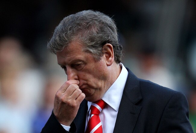 BIRMINGHAM, ENGLAND - SEPTEMBER 12:  Liverpool Manager Roy Hodgson heads for the dressing room at half time during the Barclays Premier League match between Birmingham City and Liverpool at St Andrew's Stadium on September 12, 2010 in Birmingham, England. (Photo by Alex Livesey/Getty Images)