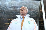 JOHANNESBURG, SOUTH AFRICA - JUNE 20:  Sven Goran Eriksson head coach of The Ivory Coast looks on during the 2010 FIFA World Cup South Africa Group G match between Brazil and Ivory Coast at Soccer City Stadium on June 20, 2010 in Johannesburg, South Africa.  (Photo by Richard Heathcote/Getty Images)