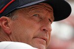 CINCINNATI - JULY 22:  Jim Riggleman the manager of the Washington Nationals is pictured during the game against the Cincinnati Reds at Great American Ball Park on July 22, 2010 in Cincinnati, Ohio.  (Photo by Andy Lyons/Getty Images)