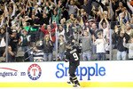 DALLAS - APRIL 08:  Center Mike Modano #9 of the Dallas Stars celebrate after scoring a goal during a shootout against the Anaheim Ducks at American Airlines Center on April 8, 2010 in Dallas, Texas.  (Photo by Ronald Martinez/Getty Images)
