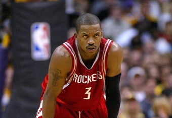 LOS ANGELES - APRIL 28:  Steve Francis #3 of the Houston Rockets stands on the court in the second half as the Rockets trail the Los Angeles Lakers in Game five of the Western Conference Quarterfinals during the 2004 NBA Playoffs at Staples Center on April 28, 2004 in Los Angeles, California.  NOTE TO USER: User expressly acknowledges and agrees that, by downloading and/or using this Photograph, User is consenting to the terms and conditions of the Getty Images License Agreement.  (Photo by Lisa Blumenfeld/Getty Images)