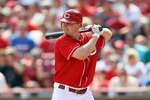 CINCINNATI - AUGUST 29:  Jay Bruce #32 of the Cincinnati Reds is at bat during the game against the Chicago Cubs at Great American Ball Park on August 29, 2010 in Cincinnati, Ohio.  (Photo by Andy Lyons/Getty Images)