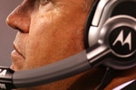 EAST RUTHERFORD, NJ - SEPTEMBER 13:  Head coach Rex Ryan of the New York Jets watches from the sideline during their home opener against the Baltimore Ravens at the New Meadowlands Stadium on September 13, 2010 in East Rutherford, New Jersey.  (Photo by Andrew Burton/Getty Images)