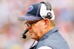ORCHARD PARK, NY - SEPTEMBER 12:  Chan Gailey, coaches his first regular season game as Bills head coach against the Miami Dolphins during the NFL season opener at Ralph Wilson Stadium on September 12, 2010 in Orchard Park, New York. Miami won 15-10.  (Photo by Rick Stewart/Getty Images)