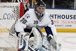 UNIONDALE, NY - FEBRUARY 13:  Antero Niittymaki #30 of the Tampa Bay Lightning skates against the New York Islanders on February 13, 2010 at Nassau Coliseum in Uniondale, New York. The Isles defeated the Lightning 5-4.  (Photo by Jim McIsaac/Getty Images)