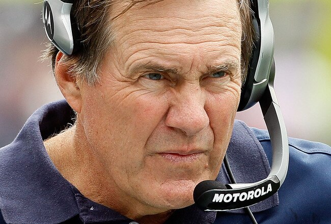 FOXBORO, MA - SEPTEMBER 12:  Coach Bill Belichick of the New England Patriots watches the action against the Cincinnati Bengals during during the NFL season opener at Gillette Stadium on September 12, 2010 in Foxboro, Massachusetts. (Photo by Jim Rogash/Getty Images)
