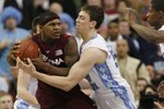 ATLANTA - MARCH 13:  J.T. Thompson #33 of the Virginia Tech Hokies battles for the ball with Tyler Hansbrough #50 of the North Carolina Tar Heels during day two of the 2009 ACC Men's Basketball Tournament on March 13, 2009 at the Georgia Dome in Atlanta, Georgia.  (Photo by Kevin C. Cox/Getty Images)