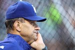SAN FRANCISCO - JUNE 28:  Manager Joe Torre of the Los Angeles Dodgers looks on against the San Francisco Giants during an MLB game at AT&T Park on June 28, 2010 in San Francisco, California. (Photo by Jed Jacobsohn/Getty Images)