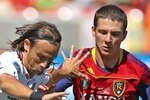 SANDY, UT - SEPTEMBER 18: Will Johnson #8 of Real Salt Lake and Bratislav Ristic #77 of the Chicago Fire fight for the ball during the first half of an MLS soccer game September 18, 2010 at Rio Tinto Stadium in Sandy, Utah. (Photo by George Frey/Getty Images)