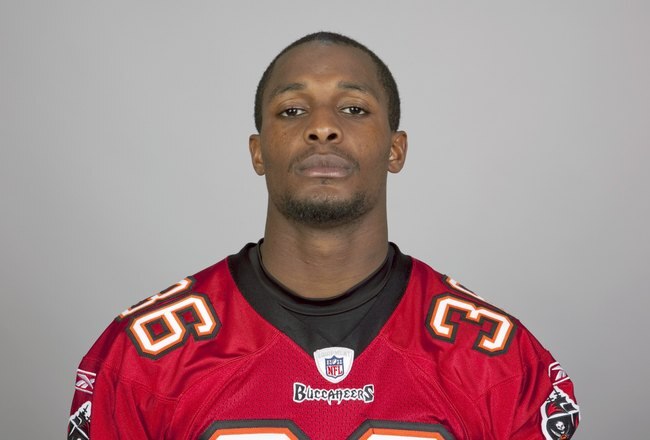 TAMPA, FL - 2009:  Tanard Jackson of the Tampa Bay Buccaneers poses for his 2009 NFL headshot at photo day in Tampa, Florida.  (Photo by NFL Photos)