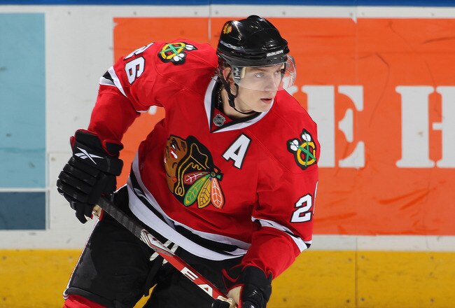 LONDON, CANADA - SEPTEMBER 12:  Igor Makarov #26 of the Chicago Black Hawks skates in a game against the Ottawa Senators during the NHL Rookie Tournament on September 12,2010 at the John Labatt Centre in London, Ontario. The Senators defeated the Hawks 7-3. (Photo by Claus Andersen/Getty Images)