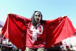 GLENDALE, AZ - SEPTEMBER 26:   A fan of the Arizona Cardinals wearing a 'Kiss' mask poses before the NFL game against the Oakland Raiders at the University of Phoenix Stadium on September 26, 2010 in Glendale, Arizona.  (Photo by Christian Petersen/Getty Images)