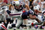 FOXBORO, MA - SEPTEMBER 26:  BenJarvus Green-Ellis #42 of the New England Patriots gains yardage against the defense of Jairus Byrd #31 of the Buffalo Bills at Gillette Stadium on September 26, 2010 in Foxboro, Massachusetts. (Photo by Jim Rogash/Getty Images)