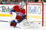 MONTREAL, CANADA - SEPTEMBER 22:  Carey Price #31 of the Montreal Canadiens lets in the puck on a shot by Nathan Horton #18 of the Boston Bruins during an NHL pre-season game at the Bell Centre on September 22, 2010 in Montreal, Quebec, Canada.  (Photo by Richard Wolowicz/Getty Images)