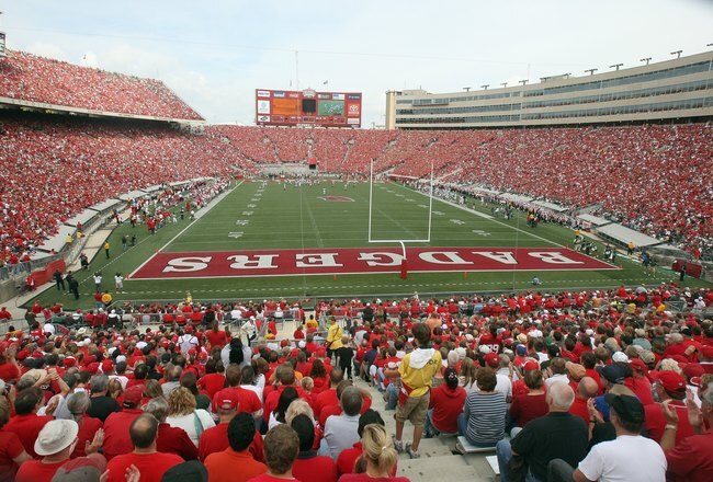 MADISON, WI - SEPTEMBER 26: A general view of the field taken during the game between the Wisconsin Badgers and the Michigan State Spartans on September 26, 2009 at Camp Randall Stadium in Madison, Wisconsin. (Photo by Jonathan Daniel/Getty Images)