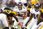PITTSBURGH - DECEMBER 27:  Ray Rice #27 of the Baltimore Ravens looks for yards during a third quarter run against the Pittsburgh Steelers on December 27, 2009 at Heinz Field in Pittsburgh, Pennsylvania. Pittsburgh won the game 23-20.  (Photo by Gregory Shamus/Getty Images)