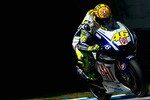 MOTEGI, JAPAN - OCTOBER 02:  Valentino Rossi of Italy and Fiat Yamaha heads down a straight during the qualifying practice of MotoGP of Japan at Twin Ring Motegi on October 2, 2010 in Motegi, Japan.  (Photo by Mirco Lazzari gp/Getty Images)