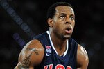 MADRID, SPAIN - AUGUST 22:  Andre Iguodala of the USA concentrates on a free throw during a friendly basketball game between Spain and the USA at La Caja Magica on August 22, 2010 in Madrid, Spain.  (Photo by Jasper Juinen/Getty Images)