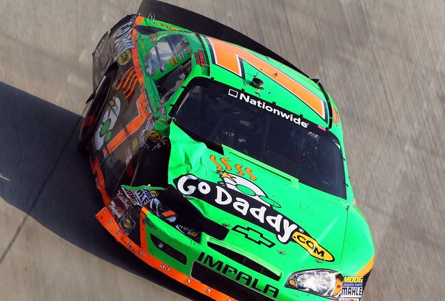 DOVER, DE - SEPTEMBER 25:  Danica Patrick drives the #7 GoDaddy.com Chevrolet during the NASCAR Nationwide Series Dover 200 at Dover International Speedway on September 25, 2010 in Dover, Delaware.  (Photo by Nick Laham/Getty Images)