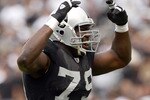 OAKLAND, CA - SEPTEMBER 19:  John Henderson #79 of the Oakland Raiders in action during their game against the St. Louis Rams at the Oakland-Alameda County Coliseum on September 19, 2010 in Oakland, California.  (Photo by Ezra Shaw/Getty Images)