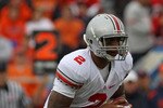 CHAMPAIGN, IL - OCTOBER 02: Terrelle Pryor #2 of the Ohio State Buckeyes runs for yardage against the Illinois Fighting Illini at Memorial Stadium on October 2, 2010 in Champaign, Illinois. Ohio State defeated Illinois 24-13. (Photo by Jonathan Daniel/Getty Images)