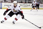 PITTSBURGH - APRIL 16:  Jason Spezza #19 of the Ottawa Senators skates against the Pittsburgh Penguins in Game Two of the Eastern Conference Quarterfinals during the 2010 NHL Stanley Cup Playoffs at Mellon Arena on April 16, 2010 in Pittsburgh, Pennsylvania.  The Penguins defeated the Senators  2-1.  (Photo by Justin K. Aller/Getty Images)