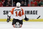 CHICAGO - MAY 31:  Ian Laperriere #14 of the Philadelphia Flyers looks on while taking on the Chicago Blackhawks in Game Two of the 2010 NHL Stanley Cup Final at the United Center on May 31, 2010 in Chicago, Illinois.  (Photo by Jim McIsaac/Getty Images)