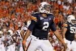 AUBURN, AL - SEPTEMBER 25:  Quarterback Cameron Newton #2 of the Auburn Tigers against the South Carolina Gamecocks at Jordan-Hare Stadium on September 25, 2010 in Auburn, Alabama.  (Photo by Kevin C. Cox/Getty Images)