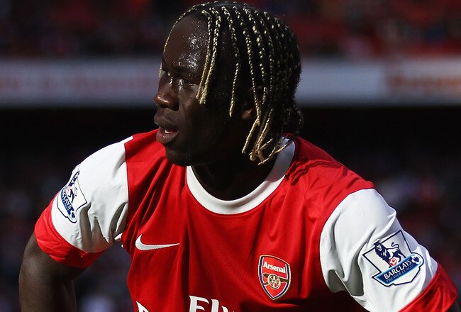 LONDON, ENGLAND - SEPTEMBER 25:  Bacary Sagna of Arsenal looks despondent during the Barclays Premier League match between Arsenal and West Bromwich Albion at the Emirates Stadium on September 25, 2010 in London, England.  (Photo by Julian Finney/Getty Images)