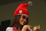 CAPE TOWN, SOUTH AFRICA - APRIL 19:  Priety Zinta the owner of the Kings XI cheers on her team during the  IPL T20 match between Delhi Daredevils and Kings XI Punjab on April 19, 2009 in Cape Town, South Africa.  (Photo by Tom Shaw/Getty Images)