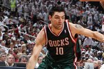 ATLANTA - MAY 2:  Forward Carlos Delfino #10 of the Milwaukee Bucks dribbles with the ball during Game Seven of the Eastern Conference Quarterfinals between the Milwaukee Bucks and the Atlanta Hawks during the 2010 NBA Playoffs at Philips Arena on May 2, 2010 in Atlanta, Georgia. NOTE TO USER: User expressly acknowledges and agrees that, by downloading and/or using this photograph, user is consenting to the terms and conditions of the Getty Images License Agreement.  (Photo by Mike Zarrilli/Getty Images)