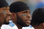 DENVER - AUGUST 21:  Wide receiver Bryant Johnson #80 of the Detroit Lions prepares to face the Denver Broncos during preseason NFL action at INVESCO Field at Mile High on August 21, 2010 in Denver, Colorado. The Lions defeated the Broncos 25-20.  (Photo by Doug Pensinger/Getty Images)