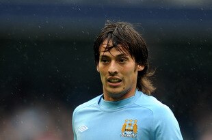 MANCHESTER, ENGLAND - OCTOBER 03:  David Silva of Manchester City during the Barclays Premier League match between Manchester City and Newcastle United at City of Manchester Stadium on October 3, 2010 in Manchester, England.  (Photo by Chris Brunskill/Getty Images)