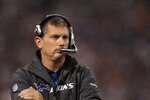 MINNEAPOLIS - SEPTEMBER 26:  Detroit Lions head coach Jim Schwartz looks on from the side line during the game against the Minnesota Vikings at Mall of America Field on September 26, 2010 in Minneapolis, Minnesota.  The Vikings defeated the Lions 24-10.  (Photo by Jeff Gross/Getty Images)