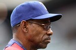 ARLINGTON, TX - OCTOBER 22:  Manager Ron Washington of the Texas Rangers looks on during batting practice prior to playing the New York Yankees in Game Six of the ALCS during the 2010 MLB Playoffs at Rangers Ballpark in Arlington on October 22, 2010 in Arlington, Texas.  (Photo by Elsa/Getty Images)