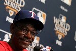 SAN FRANCISCO - OCTOBER 26:  Texas Rangers manager Ron Washington speaks to reporters at AT&T Park on October 26, 2010 in San Francisco, California.  The San Francisco Giants will face the Texas Rangers in the first game of the World Series on Wednesday at AT&T Park.  (Photo by Justin Sullivan/Getty Images)