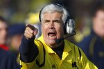 ANN ARBOR, MI - NOVEMBER 21:  Defensive coordinator Greg Robinson of the Michigan Wolverines reacts while playing the Ohio State Buckeyes on November 21, 2009 at Michigan Stadium in Ann Arbor, Michigan. Ohio State won the game 21-10. (Photo by Gregory Shamus/Getty Images)