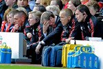 LIVERPOOL, ENGLAND - OCTOBER 24:  Liverpool Manager Roy Hodgson reacts during the Barclays Premier League match between Liverpool and Blackburn Rovers at Anfield on October 24, 2010 in Liverpool, England. (Photo by Michael Regan/Getty Images)