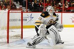 OTTAWA, ON - OCTOBER 30:  Tim Thomas #30 of the Boston Bruins defends his net in a victory over the Ottawa Senators, registering his third shutout of the season,  at Scotiabank Place on October 30, 2010 in Ottawa, Ontario, Canada.  The Boston Bruins defeated the Ottawa Senators 4-0.(Photo by Phillip MacCallum/Getty Images)