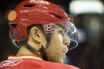 EDMONTON, CANADA - OCTOBER 16:  Calgary Flames right wing Jarome Iginla #12 concentrates against the Edmonton Oilers at the Scotiabank Saddledome  on October 16, 2010 in Calgary, Alberta, Canada.  The Flames beat the Oilers 5-3.  (Photo by Dylan Lynch/Getty Images)