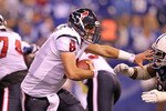 INDIANAPOLIS - NOVEMBER 01:  Matt Schaub #8 of Houston Texans runs with the ball during the NFL game against the Indianapolis Colts at Lucas Oil Stadium on November 1, 2010 in Indianapolis, Indiana.  (Photo by Andy Lyons/Getty Images)