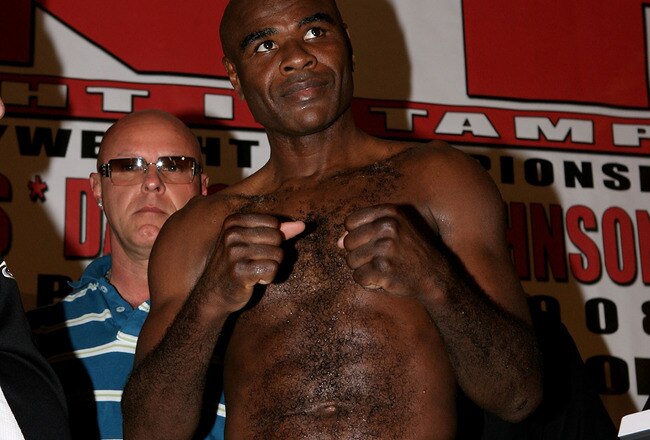 TAMPA, FLORIDA - APRIL 11: Glen Johnson poses during a weigh-in at The Westin Hotel on April 11, 2008 in Tampa, Florida. Chad Dawson and Glen Johnson are scheduled to fight at the St.Pete Times Forum on April 12 in Tampa, Florida. (Photo by John Gichigi/Getty Images)