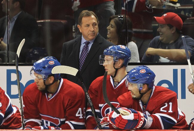 MONTREAL, QC - SEPTEMBER 24: Head coach Jacques Martin of the Montreal Canadiens watches the action against the Ottawa Senators at the Bell Centre on September 24, 2010 in Montreal, Canada. The Canadiens defeated the Senators 4-2.  (Photo by Bruce Bennett/Getty Images)