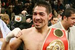 LAS VEGAS - JULY 26:  Antonio Margarito celebrates his 11th-round TKO victory over Miguel Cotto to win the WBA welterweight championship at the MGM Grand Garden Arena July 26, 2008 in Las Vegas, Nevada.  (Photo by Ethan Miller/Getty Images)