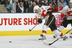 TORONTO, ON - NOVEMBER 14:  Jarome Iginla #12 of the Calgary Flames fires a shot that scores in a game against the Toronto Maple Leafs on November 14, 2009 at the Air Canada Centre in Toronto, Ontario, Canada.  (Photo by Claus Andersen/Getty Images)