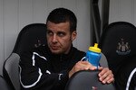 NEWCASTLE UPON TYNE, ENGLAND - OCTOBER 31:  Newcastle United player Steven Taylor looks on before the Barclays Premier League match between Newcastle United and Sunderland at St James' Park on October 31, 2010 in Newcastle upon Tyne, England.  (Photo by Stu Forster/Getty Images)