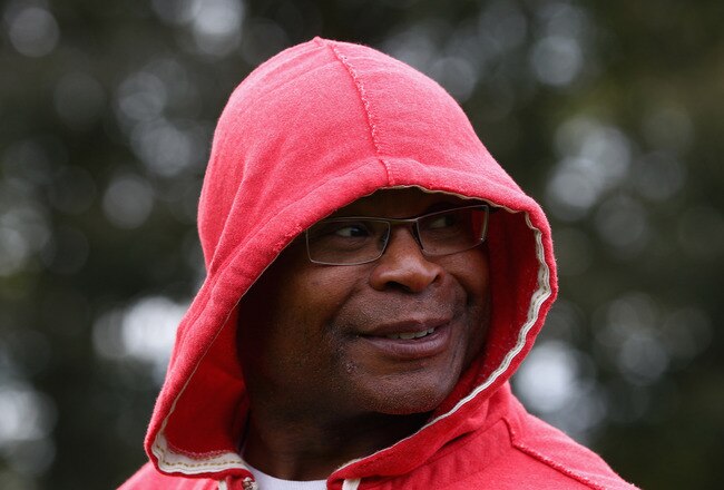 HERTFORD, ENGLAND - OCTOBER 27:  Head Coach Mike Singletary of the San Francisco 49ers outside The Grove Hotel on October 27, 2010 in Hertford, England. The San Francisco 49ers will meet the Denver Broncos in the NFL International Series regular-season match at Wembley Stadium on October 31.  (Photo by Julian Finney/Getty Images)